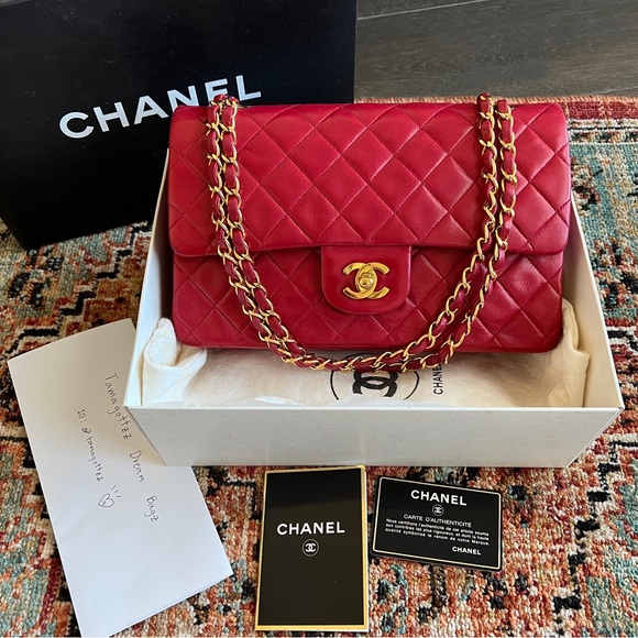 SOLD**Chanel Classic Vintage Medium Double Flap Bag - Picture 5 of 14
